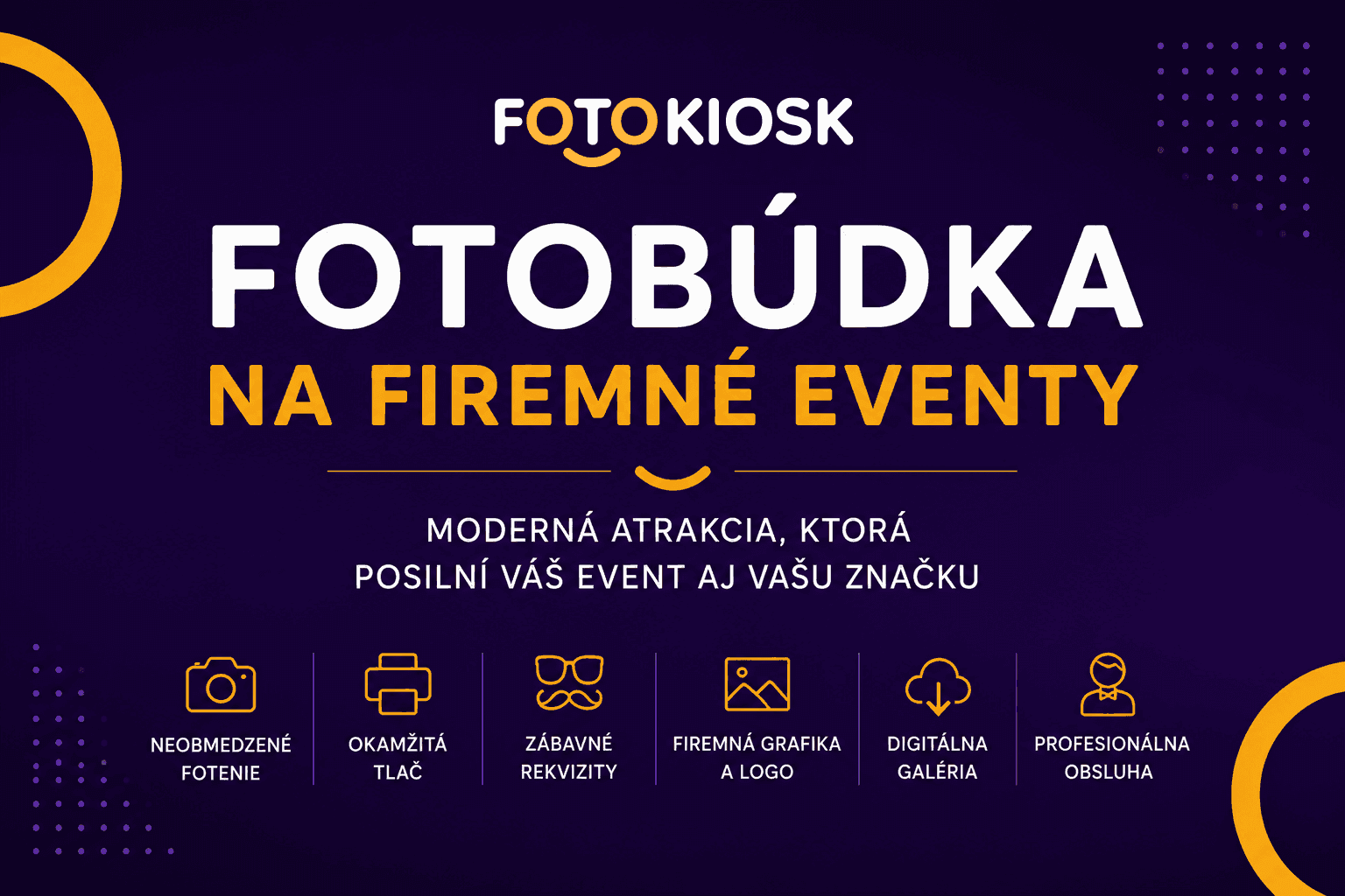 Fotobúdka na firemné eventy